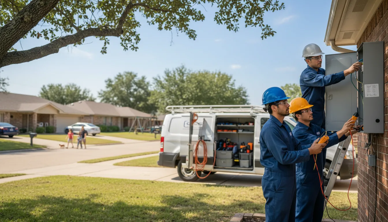 Certified electrician providing emergency electrical services in Fabens, TX